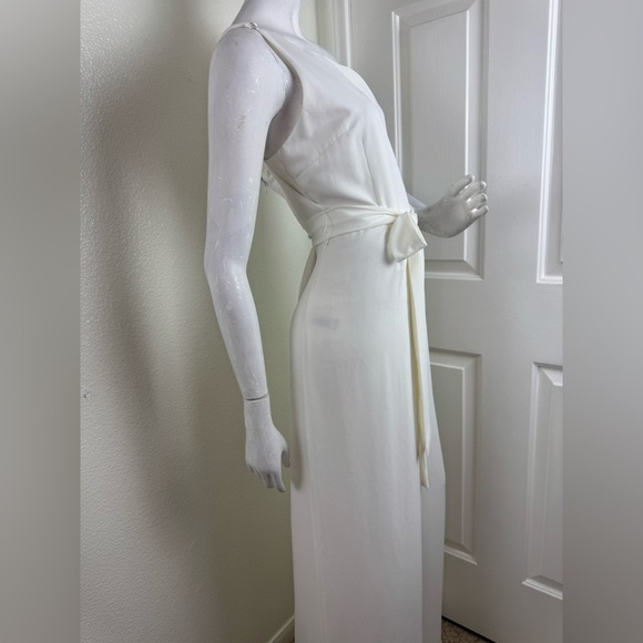 PETAL&PUP LEYTON JUMPSUIT - WHITE Elegant White Wide-Leg Pants Size 12.  #336 - Picture 9 of 15
